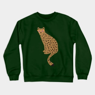 Funny leopard sunglasses animal print Crewneck Sweatshirt